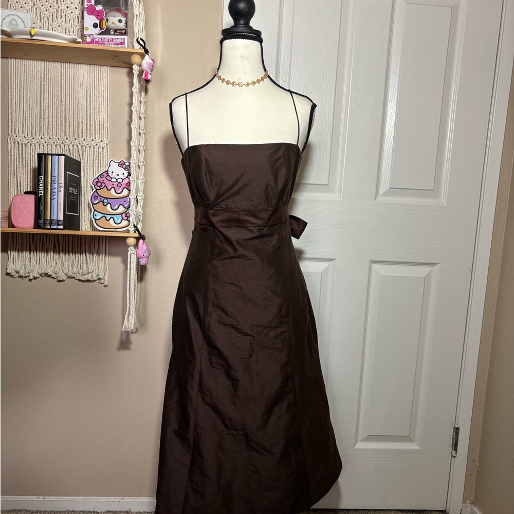 Jenny Yoo Chocolate Dress